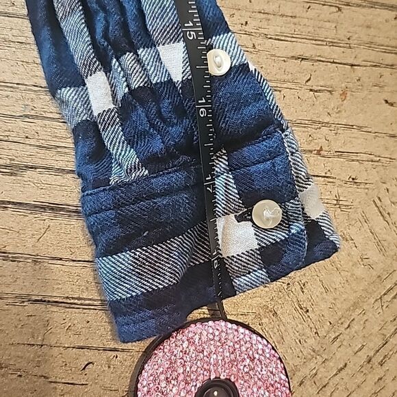 Ralph Lauren plaid tiered flannel shirtdress size 8 cotton - Picture 9 of 13